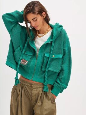 Free people So Lush Sweatshirt Holly combo